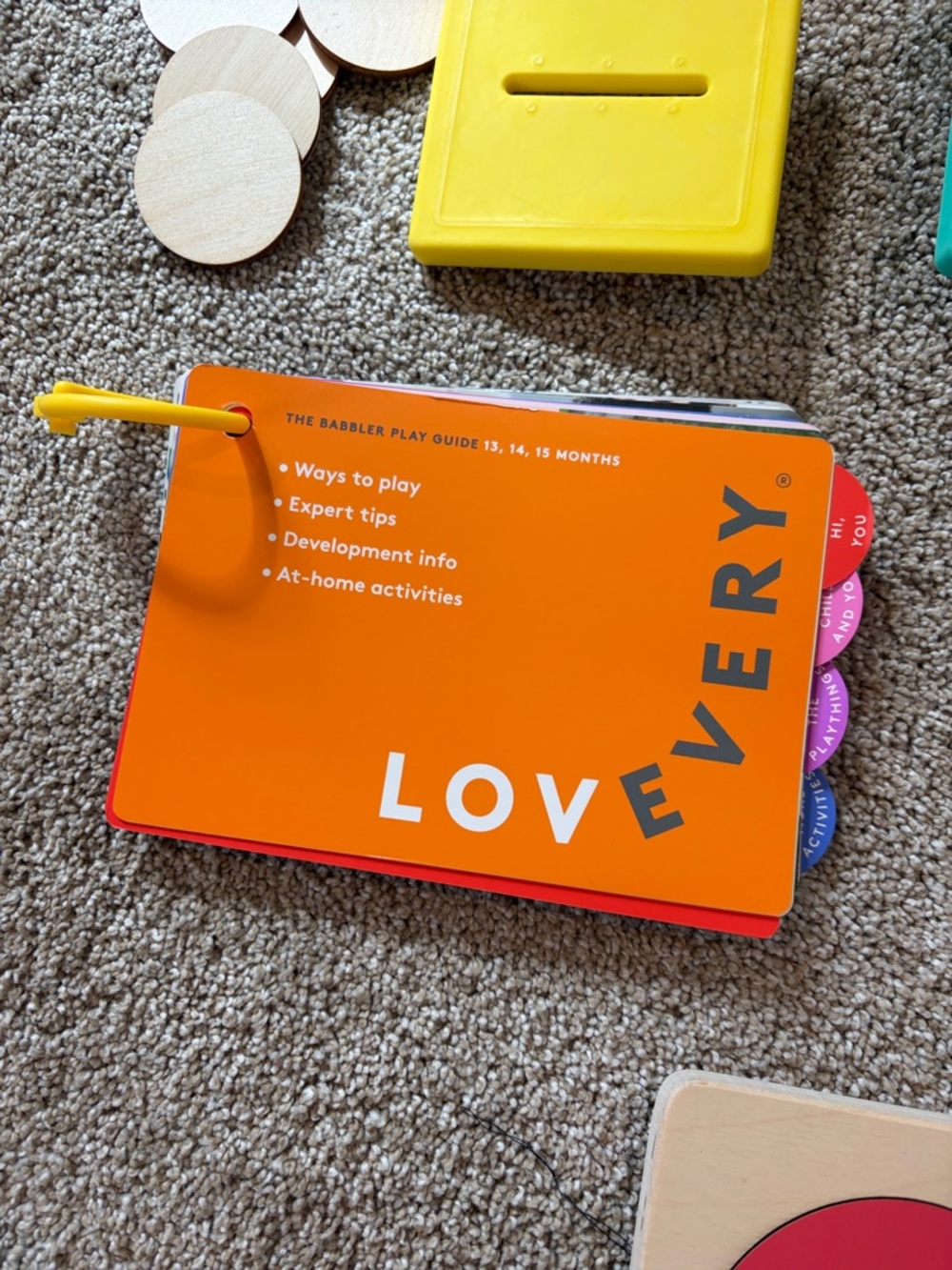 EUC Lovevery The Babbler Play Kit (13, 14, 15 months) INCOMPLETE - Picture 2 of 9